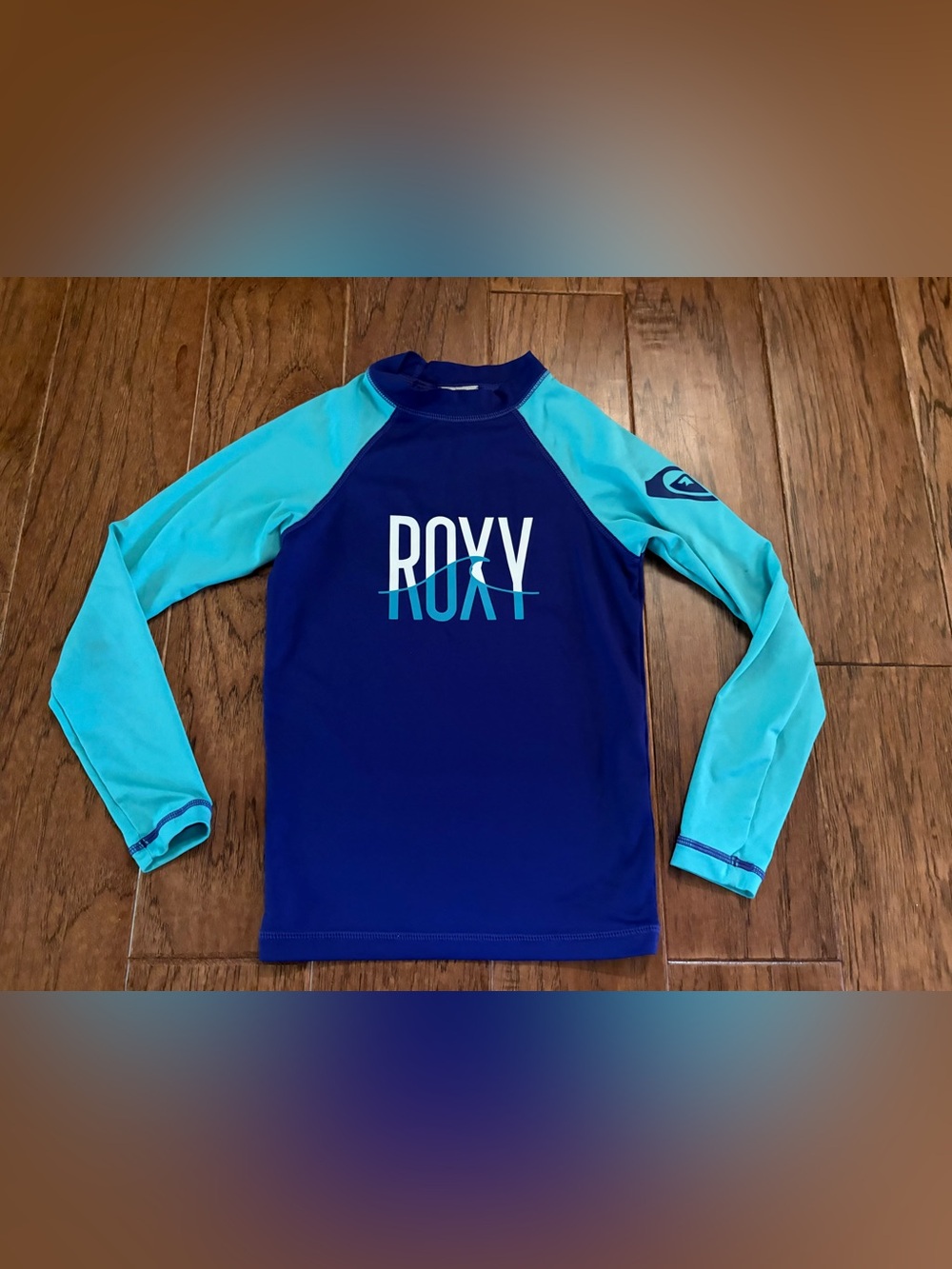 Girls Roxy Long Sleeve Rash Guard size 8